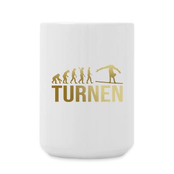 Evolution Turnen - Große Tasse 440 ml - Weiß - Vorne