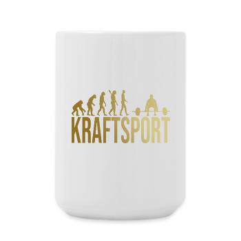 Evolution Kraftsport - Große Tasse 440 ml - Weiß - Vorne