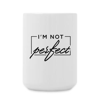 I m not perfect - Large Mug 440 ml - white - Front
