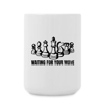 Chess Player Saying - Large Mug 440 ml - white - Front