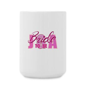 Bride to Be Highlighted Typography - Large Mug 440 ml - white - Front