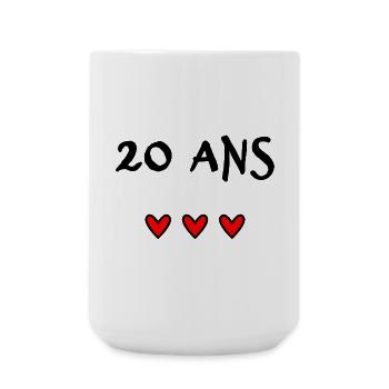 ALLES GUTE ZUM GEBURTSTAG. ALLES GUTE ZUM GEBURTSTAG. JAHRESTAG. - Große Tasse 440 ml - Weiß - Vorne