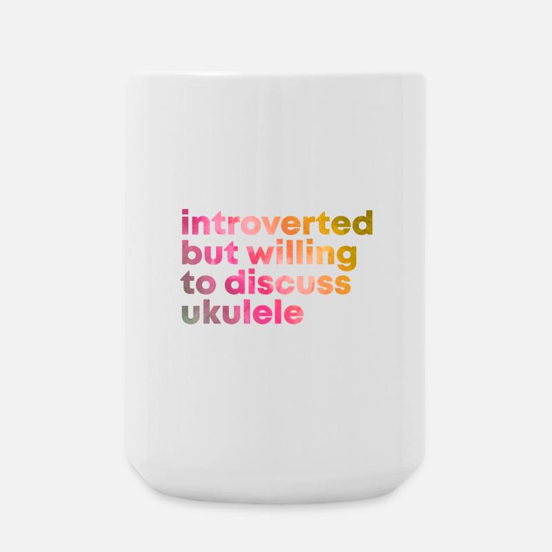Ukulele - Große Tasse 440 ml - Weiß