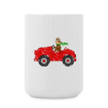 Voiture avec chauffeur - Grande tasse 440 ml - blanc - Devant