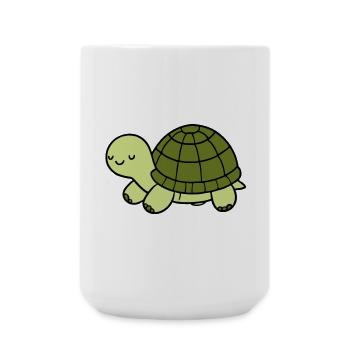 Schildkröte - Große Tasse 440 ml - Weiß - Vorne
