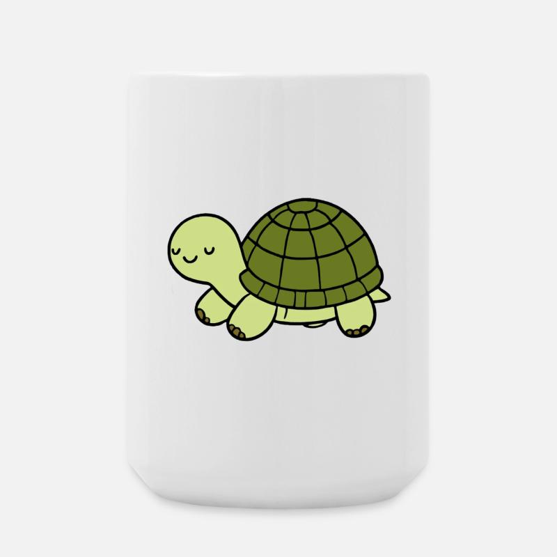 Schildkröte - Große Tasse 440 ml - Weiß