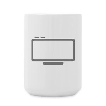 G:YM Neon Console Glyph - Large Mug 440 ml - white - Front