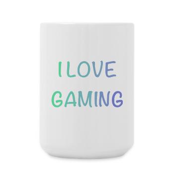 I Love Gaming  - Große Tasse 440 ml - Weiß - Vorne