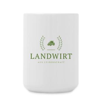 Farmer Passion Emblem - Large Mug 440 ml - white - Front