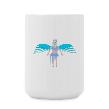 Winter Icicle Fairy Queen Fantasy Art - Large Mug 440 ml - white - Front