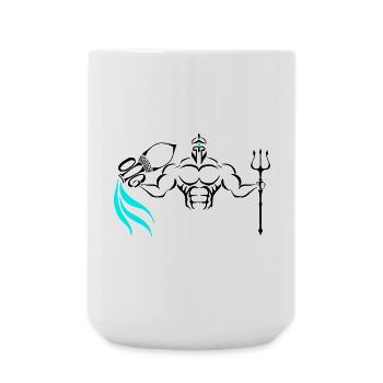 Alpha Aquarius Deluxe - Große Tasse 440 ml - Weiß - Vorne