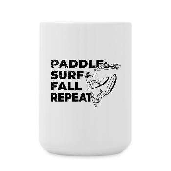 Funny surfer - Large Mug 440 ml - white - Front