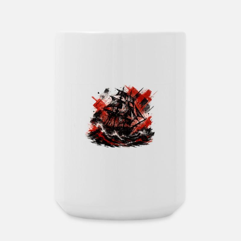 Ship - Große Tasse 440 ml - Weiß