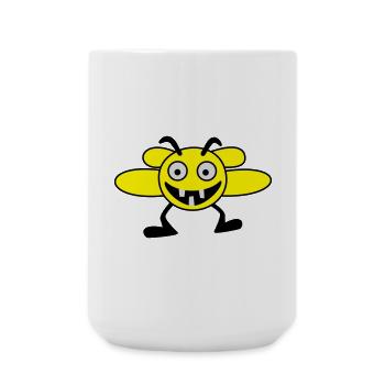 abeilles mâles - Grande tasse 440 ml - blanc - Devant