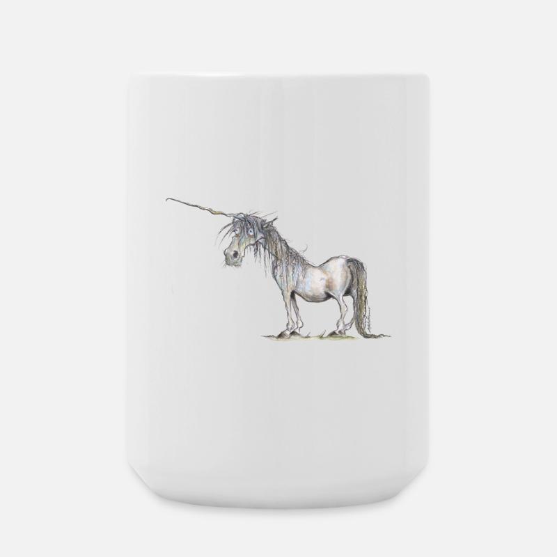 Das letzte Einhorn - Große Tasse 440 ml - Weiß