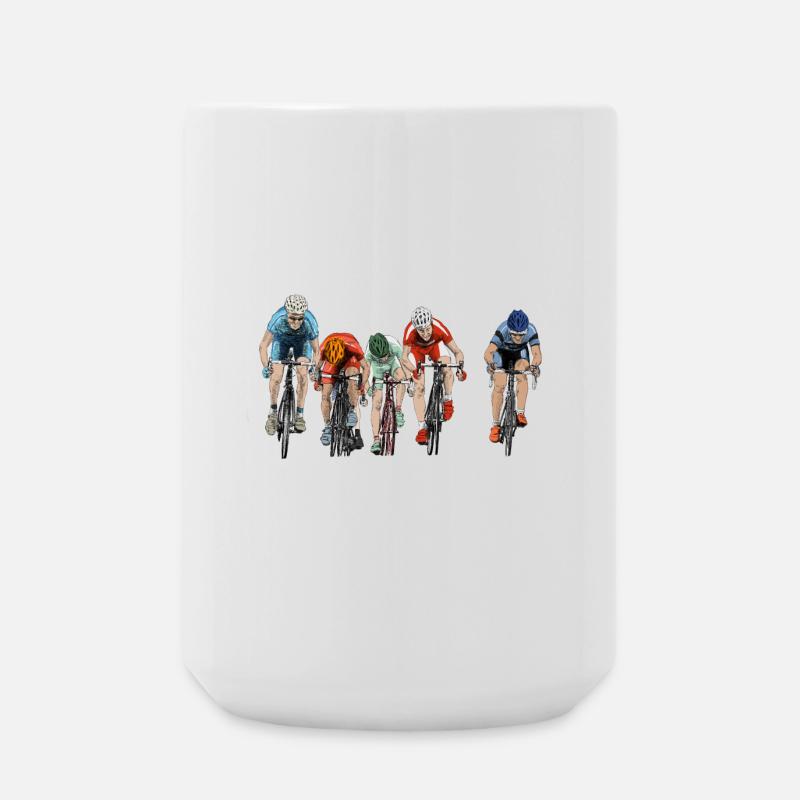 cycling - Large Mug 440 ml - white