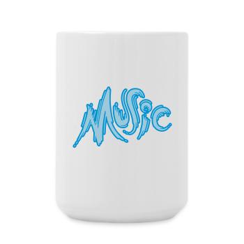 Music - Große Tasse 440 ml - Weiß - Vorne
