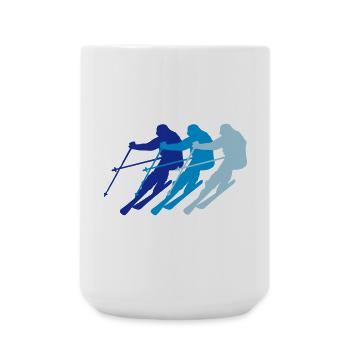 Ski - Grande tasse 440 ml - blanc - Devant