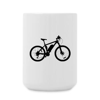 E-Bike - Große Tasse 440 ml - Weiß - Vorne
