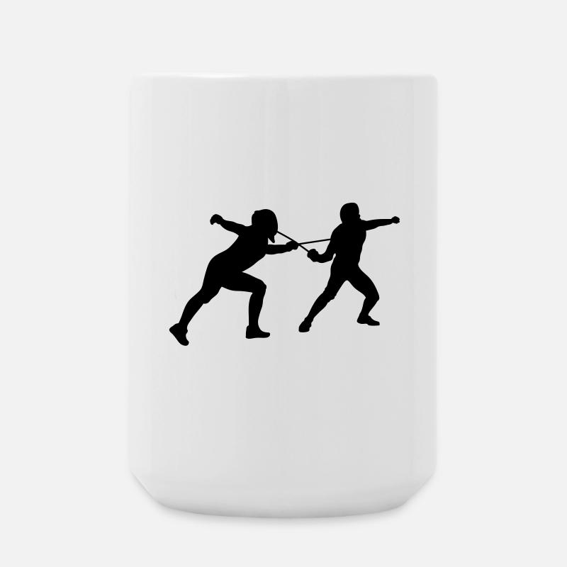 Fechten - Große Tasse 440 ml - Weiß