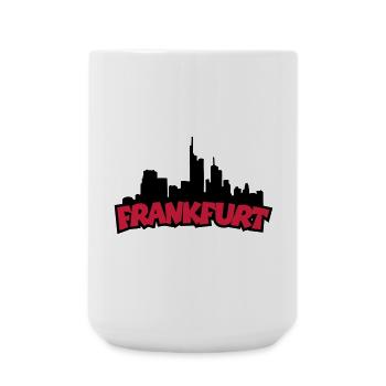 Frankfurt Skyline - Große Tasse 440 ml - Weiß - Vorne
