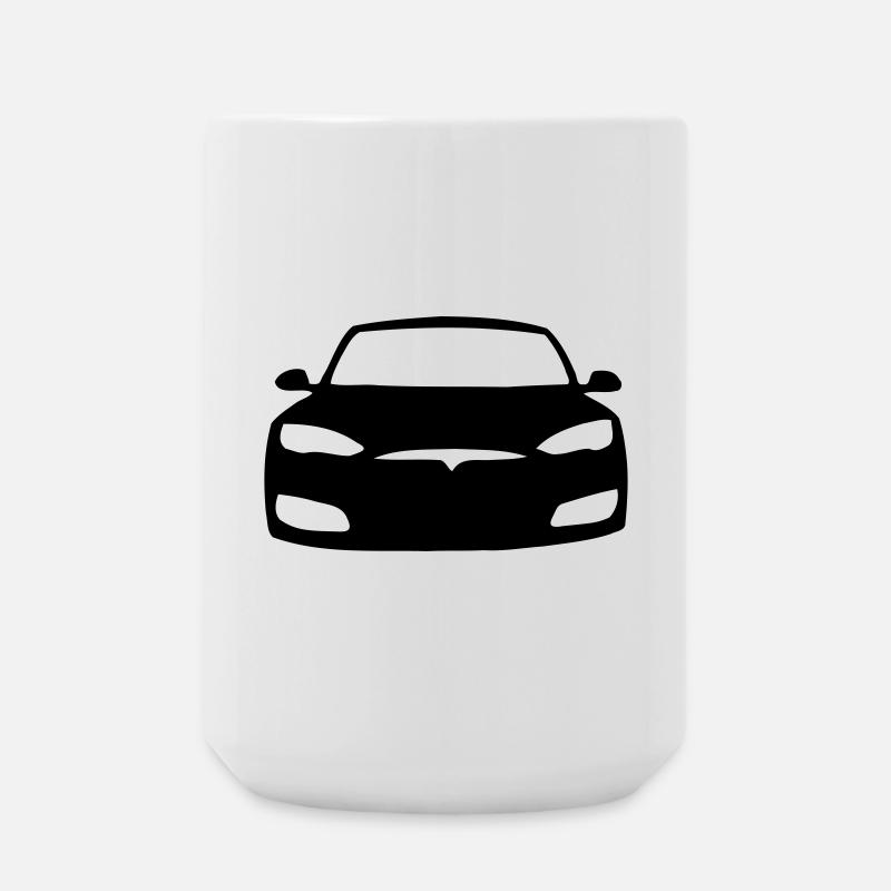 Model S Symbol - Große Tasse 440 ml - Weiß