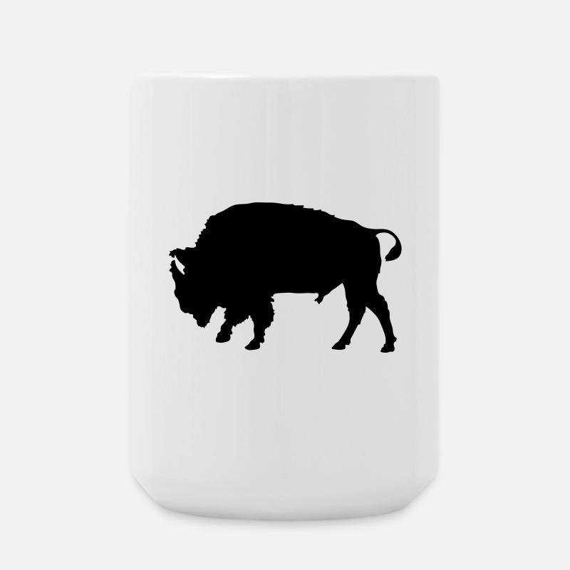 Bison - Große Tasse 440 ml - Weiß