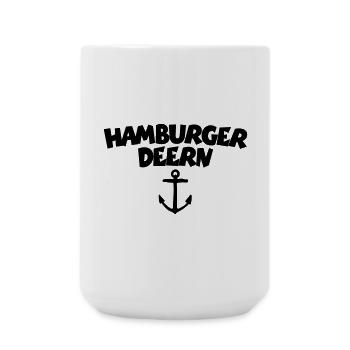 Hamburger Deern - Große Tasse 440 ml - Weiß - Vorne