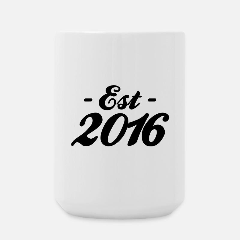established 2016 - Large Mug 440 ml - white