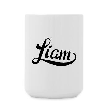 Name Liam - Große Tasse 440 ml - Weiß - Vorne