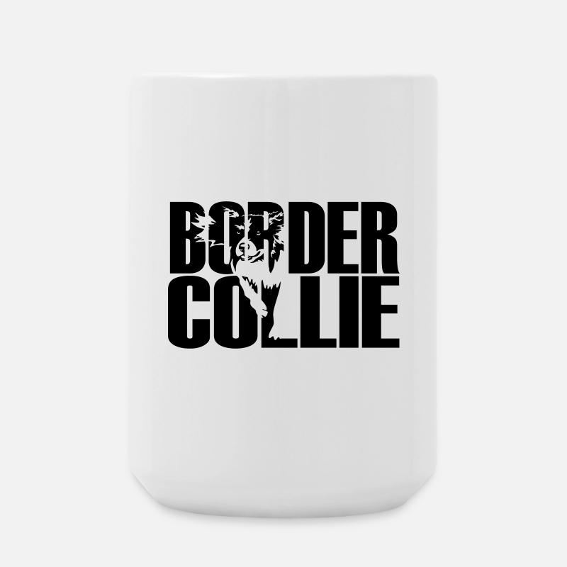 Border Collie - Große Tasse 440 ml - Weiß