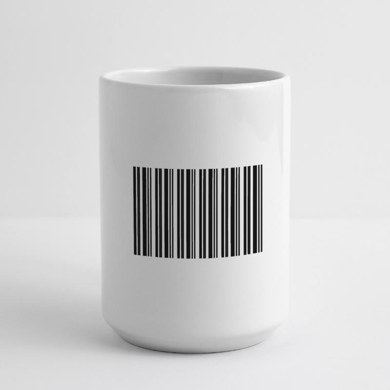 Barcode Strichcode Nerd IT Technik Design Große Tasse 440 ml