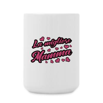 Beste Mamma Mami Mama Frau Muttertag Geschenk - Große Tasse 440 ml - Weiß - Vorne