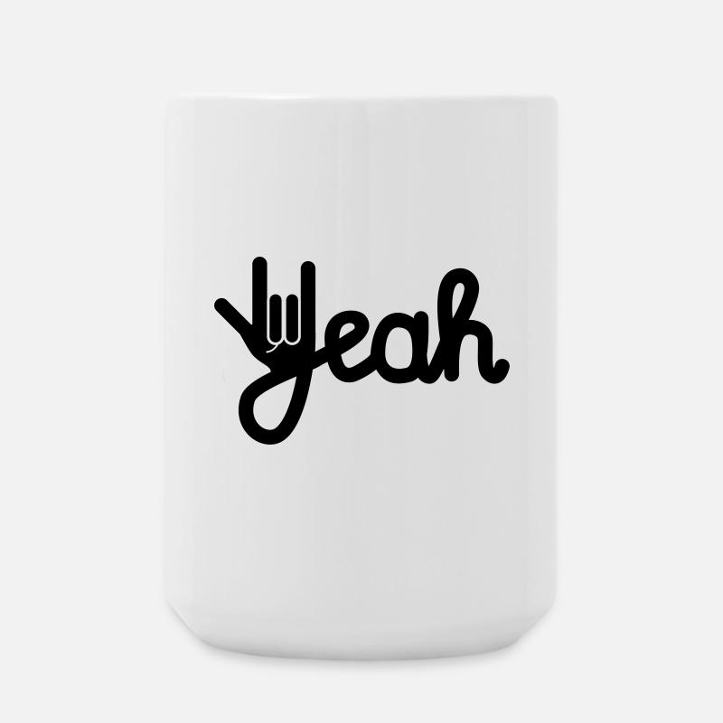 Yeah - Large Mug 440 ml - white