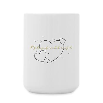 Pflegefachkraft Herz Stolz - Große Tasse 440 ml - Weiß - Vorne