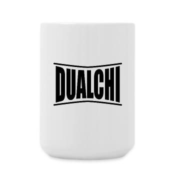 t-shirt Dualchi t-shirt Sardinia gift idea - Large Mug 440 ml - white - Front