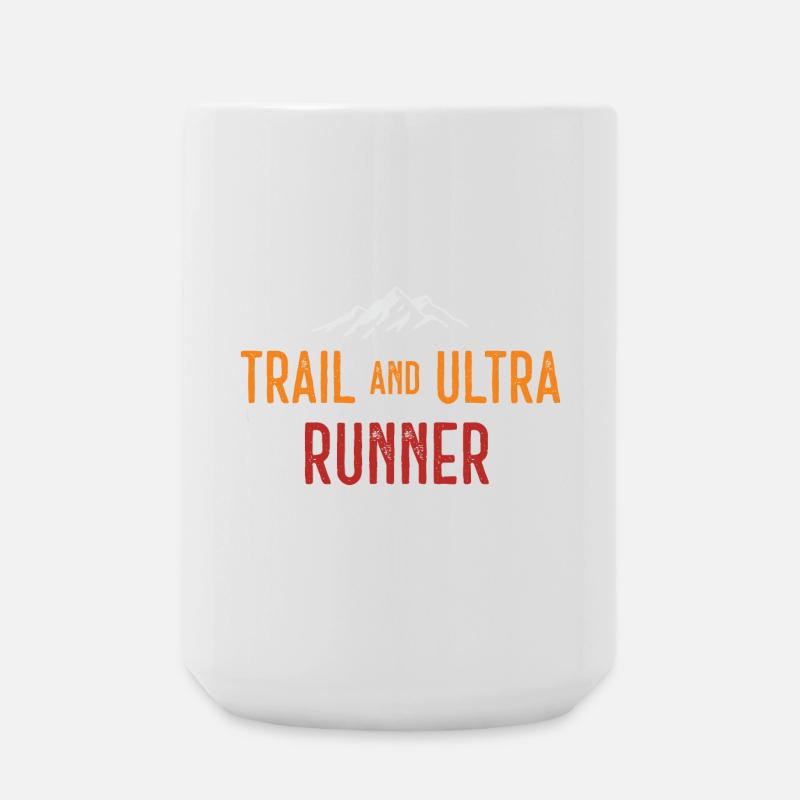 Trail and Ultra Runner - Large Mug 440 ml - white