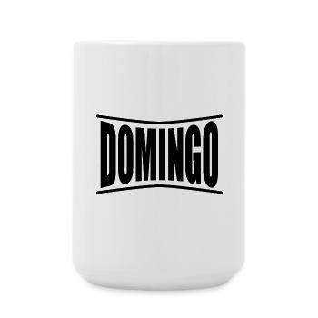 t-shirt Domingo t-shirt idée cadeau - Grande tasse 440 ml - blanc - Devant