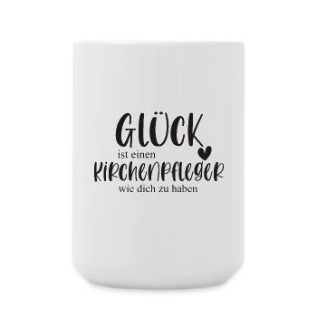 Kirchenpfleger Kirche Ehrenamt Bedanken Geschenk - Große Tasse 440 ml - Weiß - Vorne