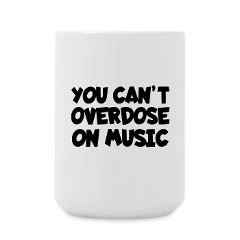 On n’en a jamais assez de musique # - Grande tasse 440 ml - blanc - Devant