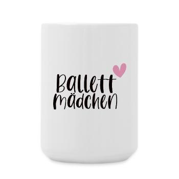 Ballett Mädchen Ballerina Balletttänzerin Geschenk - Große Tasse 440 ml - Weiß - Vorne