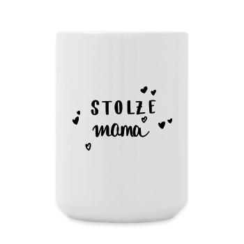 stolze Mama - Große Tasse 440 ml - Weiß - Vorne