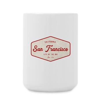 San Francisco Vintage Sign - Large Mug 440 ml - white - Front