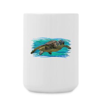 Tortue - Grande tasse 440 ml - blanc - Devant