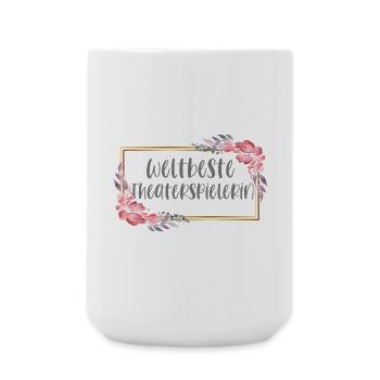 Theater Theaterspielerin Schauspiel Hobby Geschenk - Große Tasse 440 ml - Weiß - Vorne