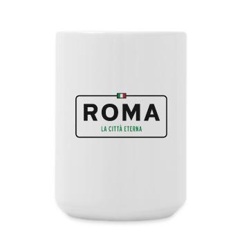 Rome Place Name Sign - Large Mug 440 ml - white - Front