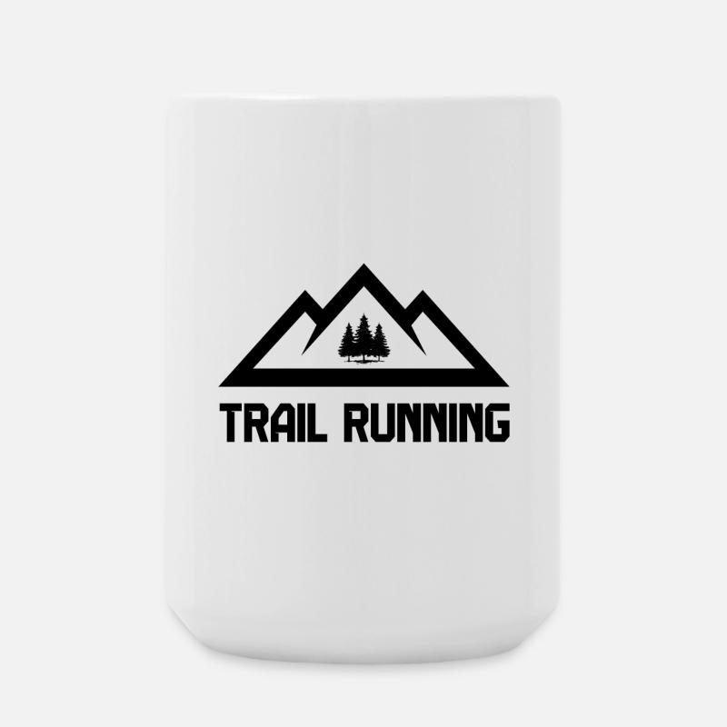Course en sentier - Grande tasse 440 ml - blanc