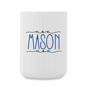 Maurer stolze Mama süßes Geschenk - Große Tasse 440 ml - Weiß - Vorne