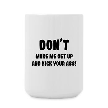 Ne me forcez pas à me lever de mon fauteuil roulant # - Grande tasse 440 ml - blanc - Devant