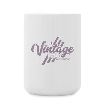 Anniversaire Vintage Rétro 1965 - Grande tasse 440 ml - blanc - Devant